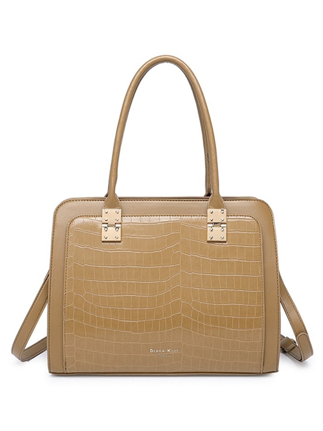 

Diana Korr Mega Infinity Textured Structured Handheld Bag, Nude