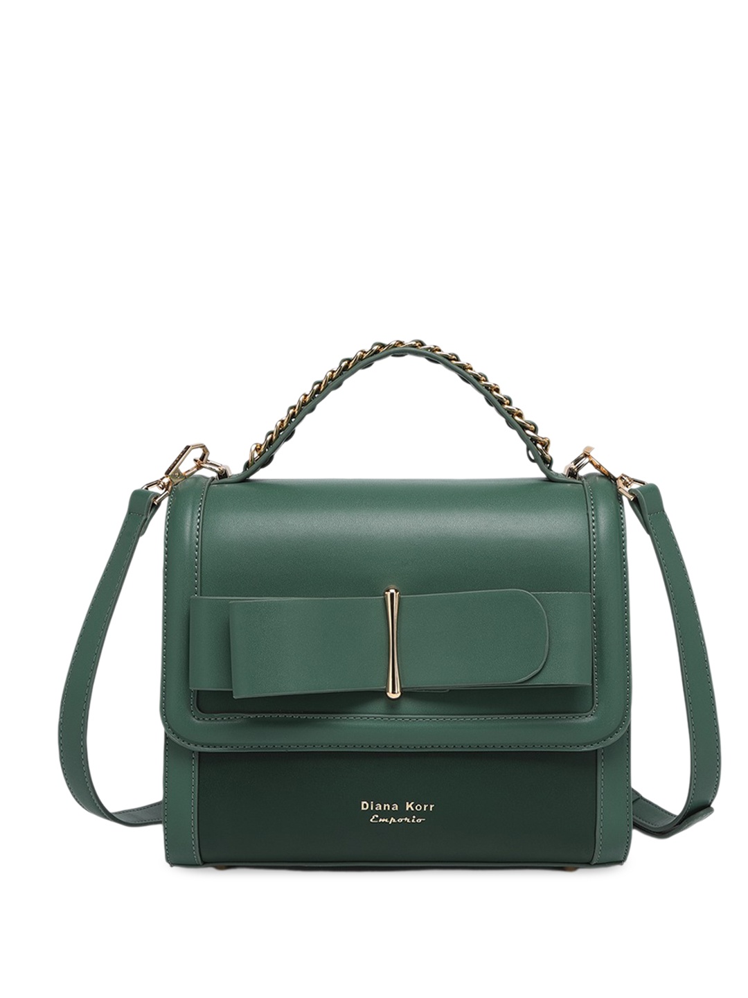 

Diana Korr PU Structured Sling Bag, Green