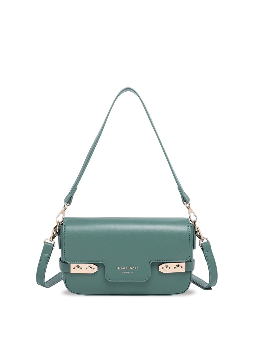 

Diana Korr PU Half Moon Sling Bag with Tasselled, Turquoise blue