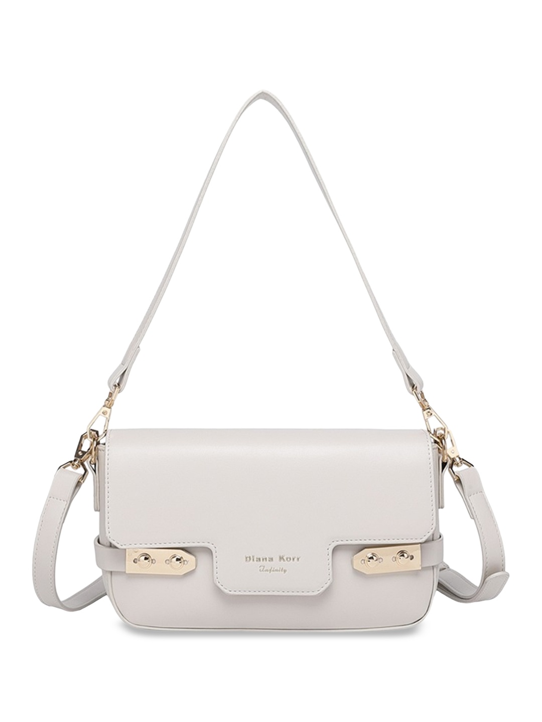 

Diana Korr PU Structured Sling Bag, White