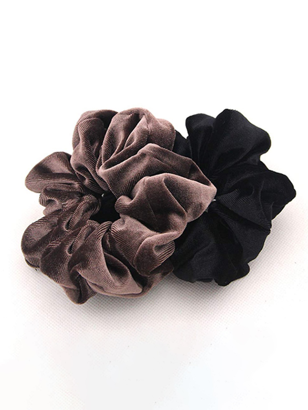 

VAGHBHATT Set Of 2 Ponytail Holders, Brown