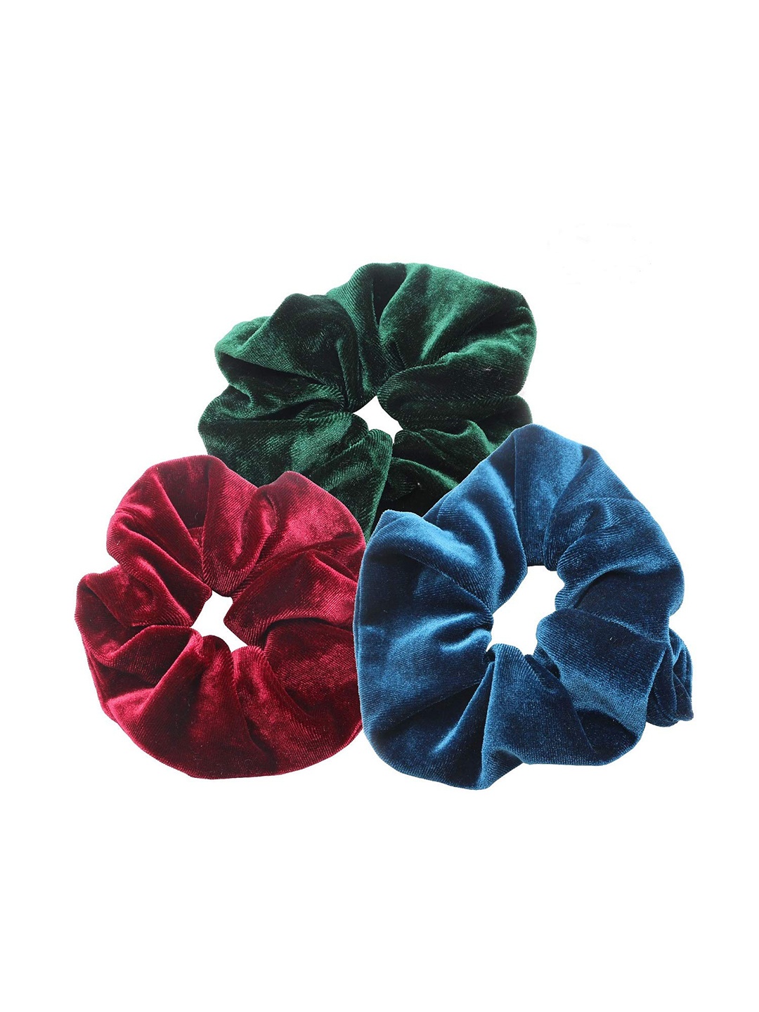 

VAGHBHATT Set Of 3 Ponytail Holders, Red