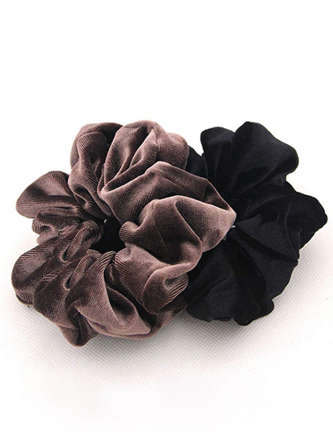 FIMBUL Women Set of 2 Velvet Hair Accessory Set, Burgundy