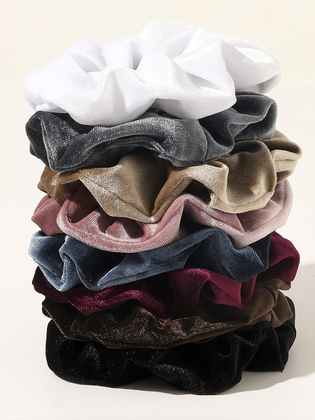 

Krelin Set of 3 Scrunchies, Brown