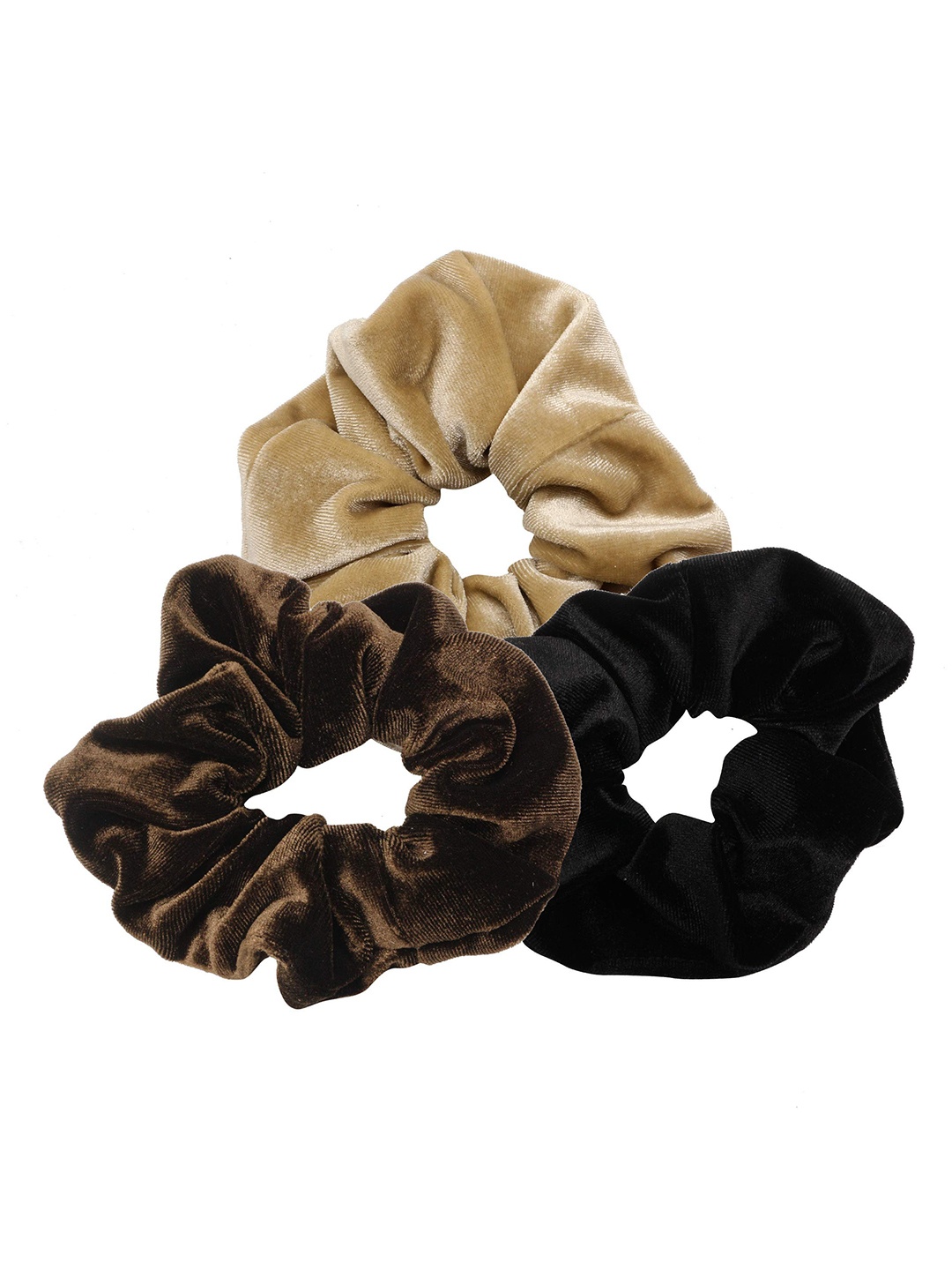 

Krelin Set of 3 Ponytail Holders, Black