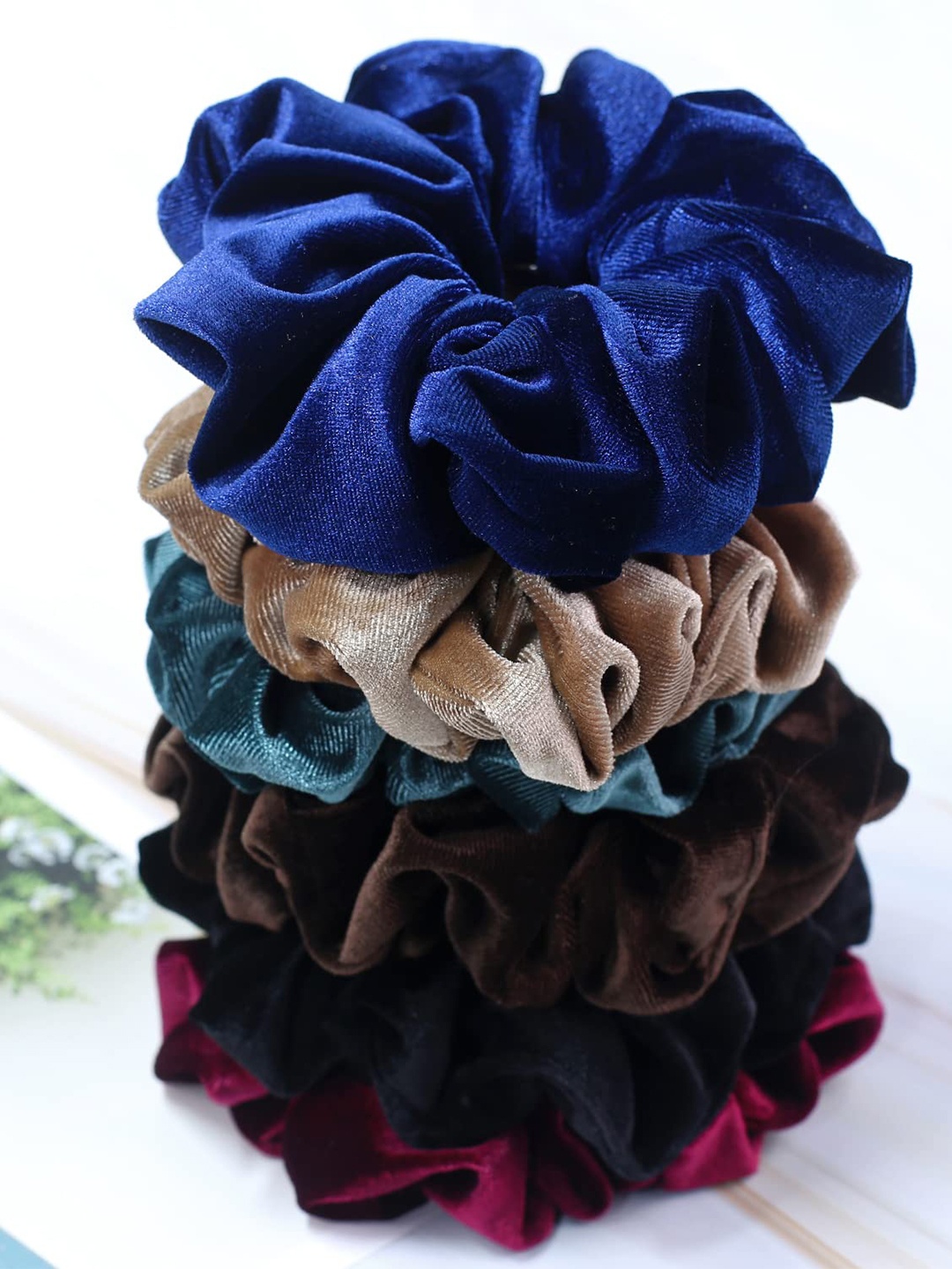 

Krelin Set of 4 Ponytail Holders, Blue