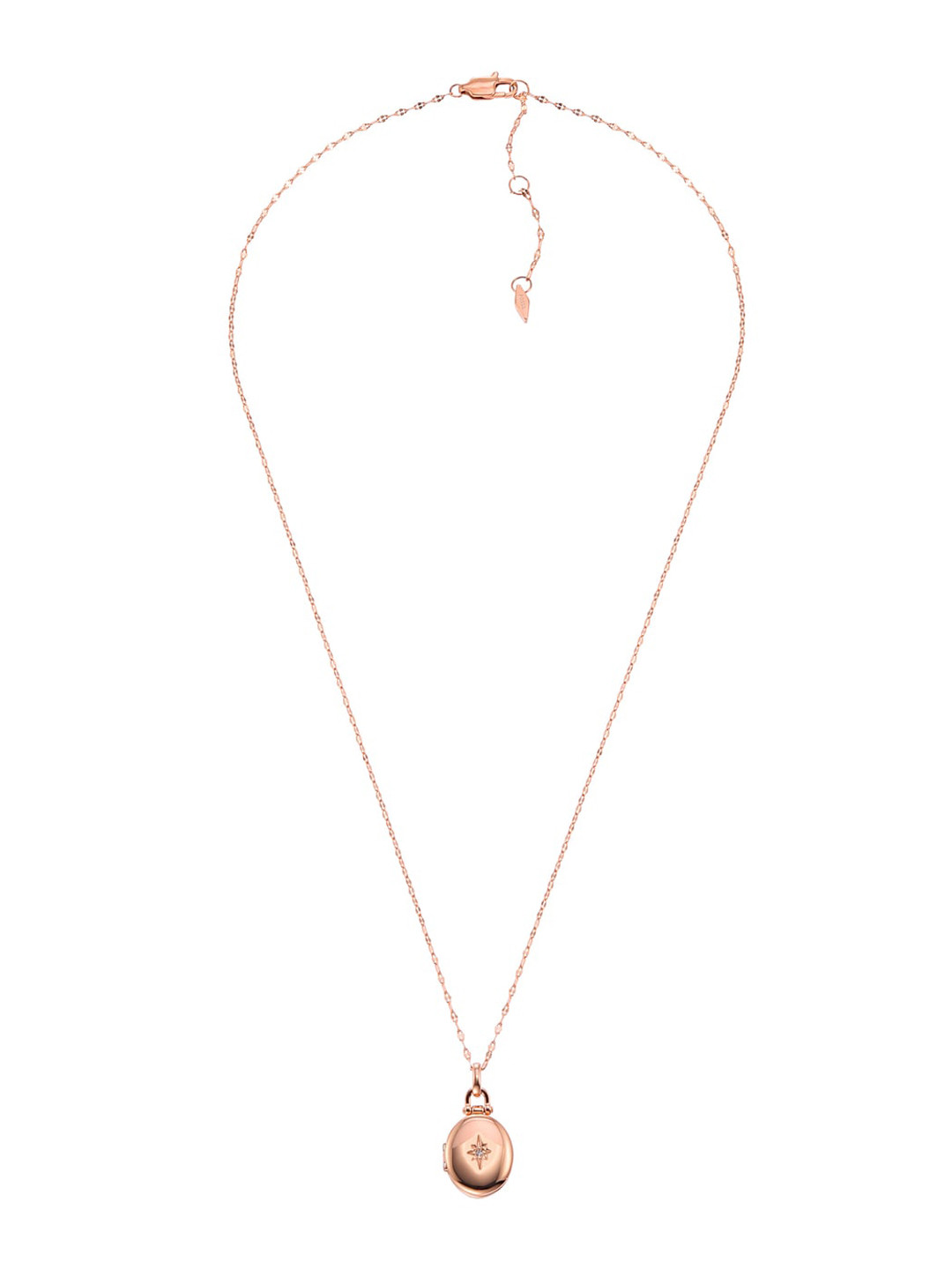 

Fossil Rose Gold-Plated Stainless Steel Pendant With Chain