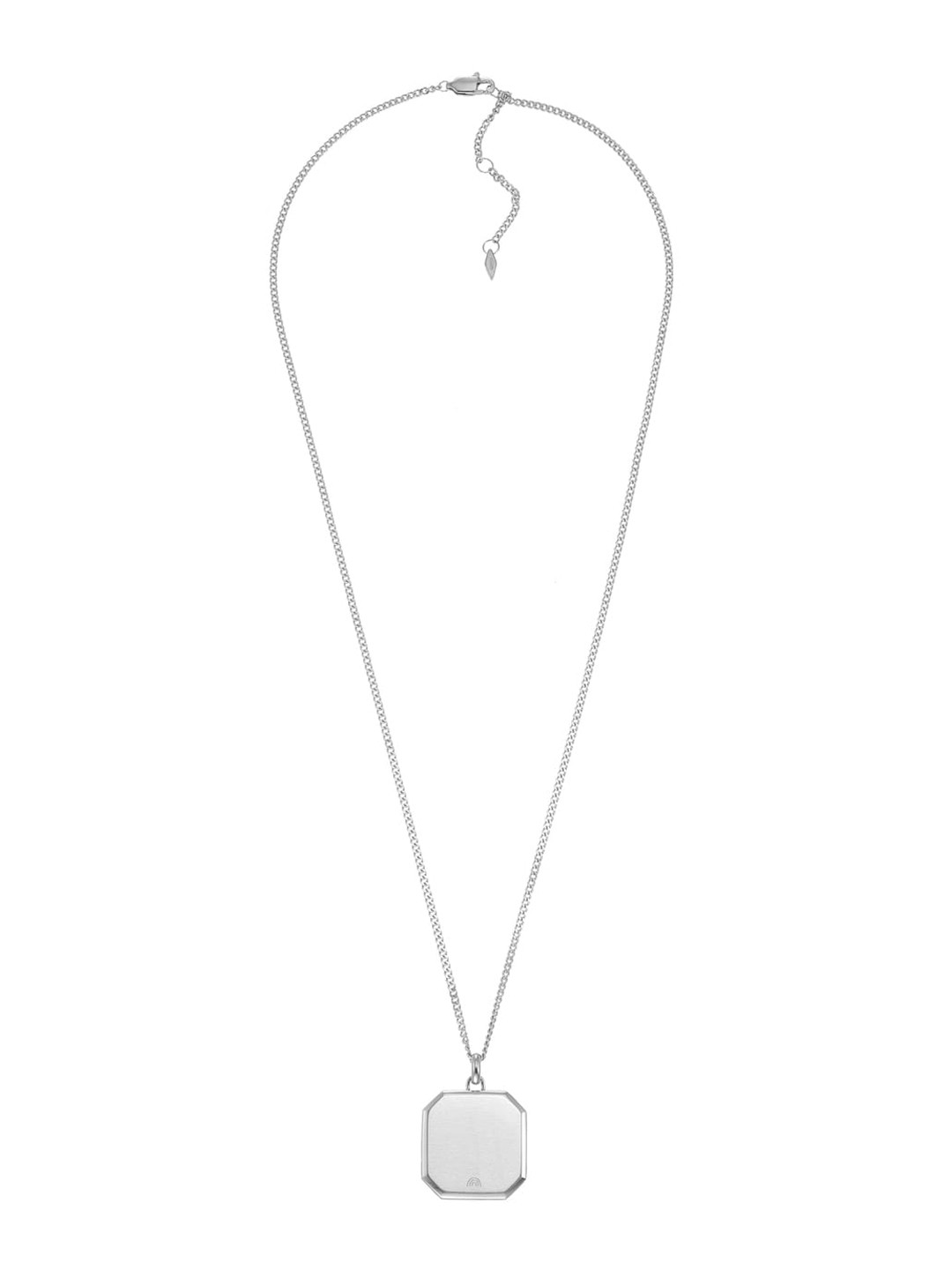 

Fossil Stainless Steel Geometric Pendent With Chain, Silver