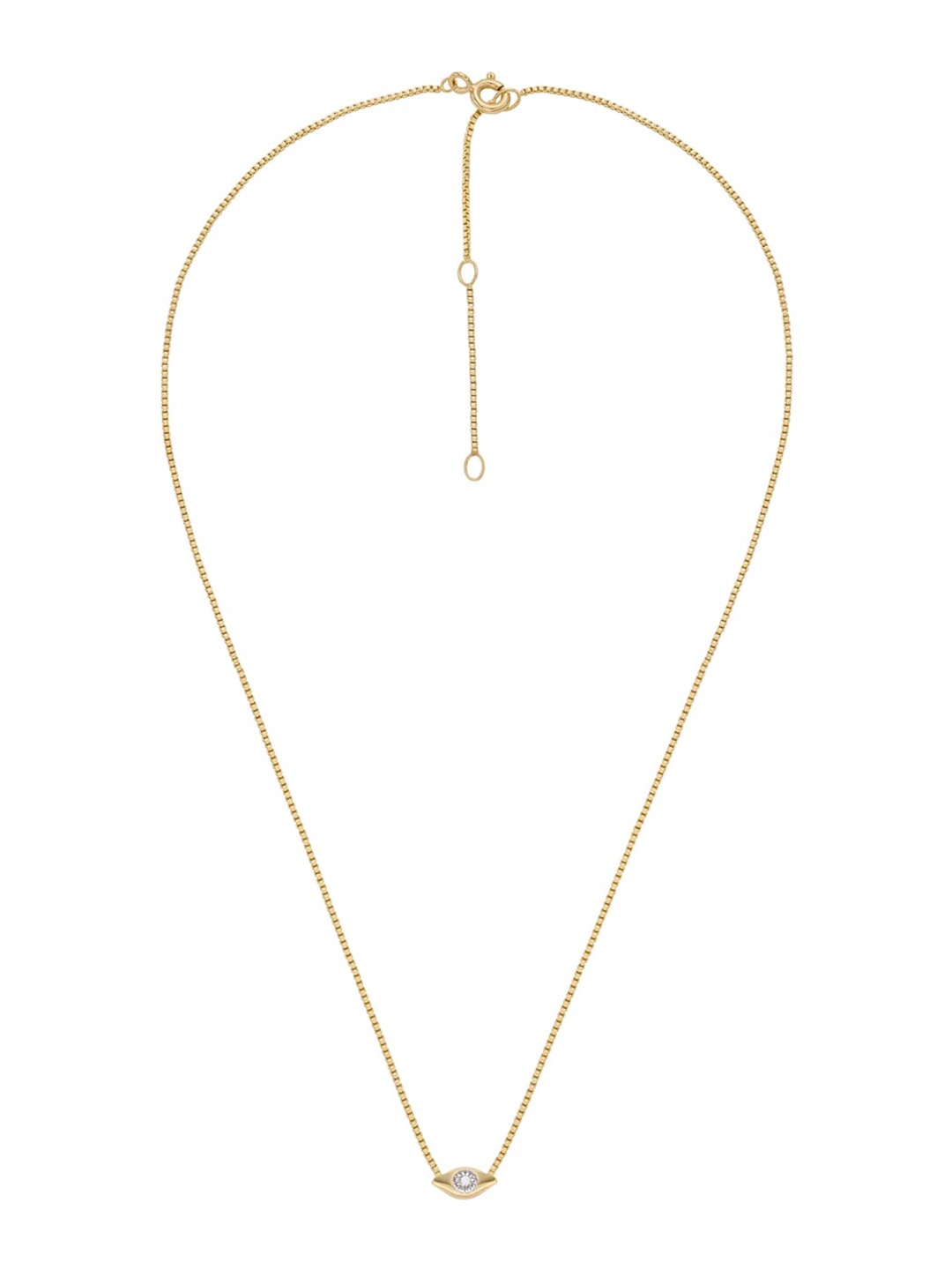 

Fossil Gold-Plated Sterling Silver Contemporary Pendant With Chain