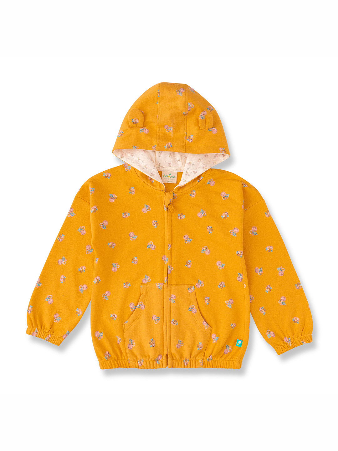

JusCubs Girls Conversational Printed Cotton Sweatshirt, Yellow