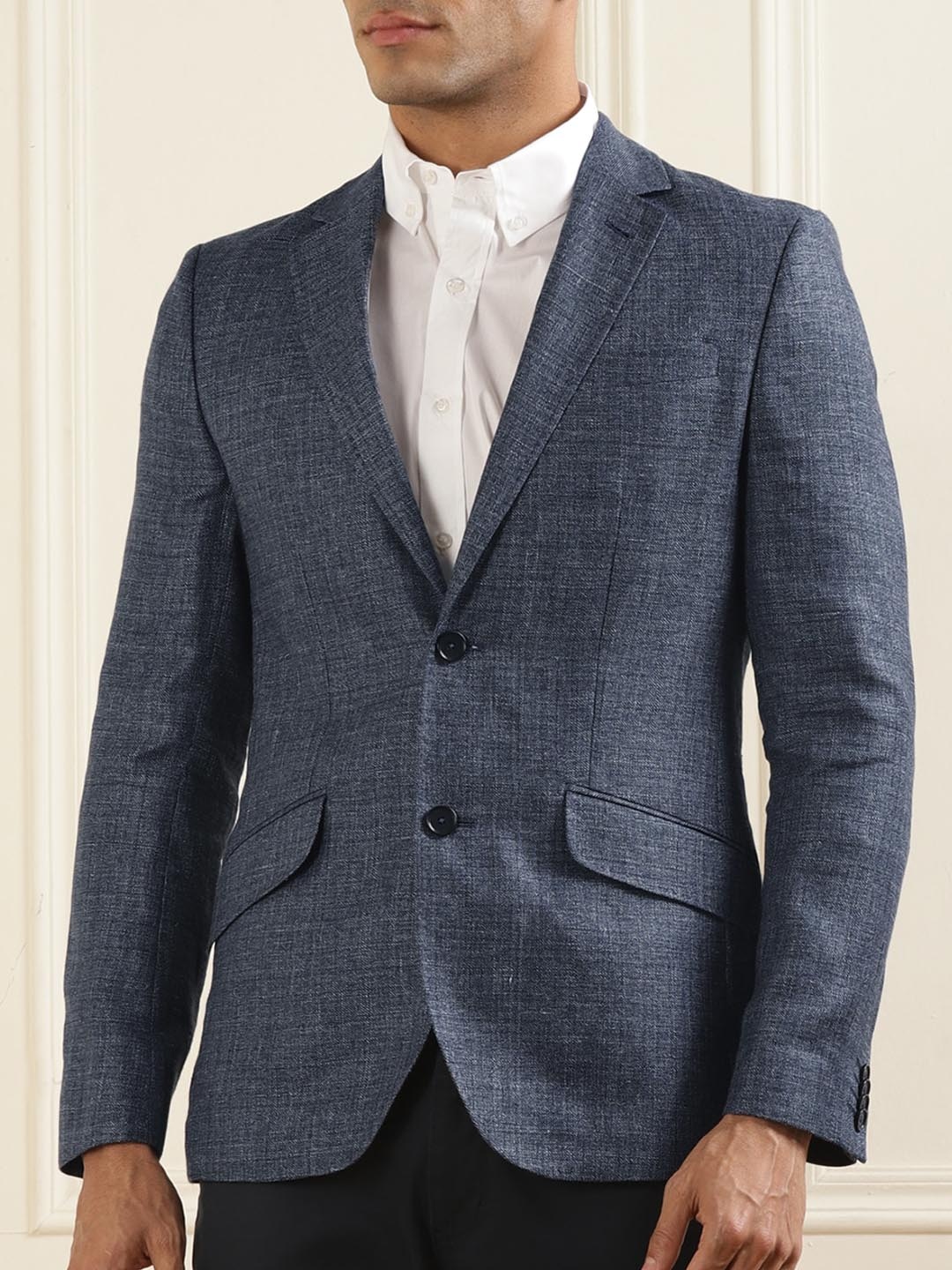 

Ted Baker Slim-Fit Single-Breasted Formal Blazer, Navy blue