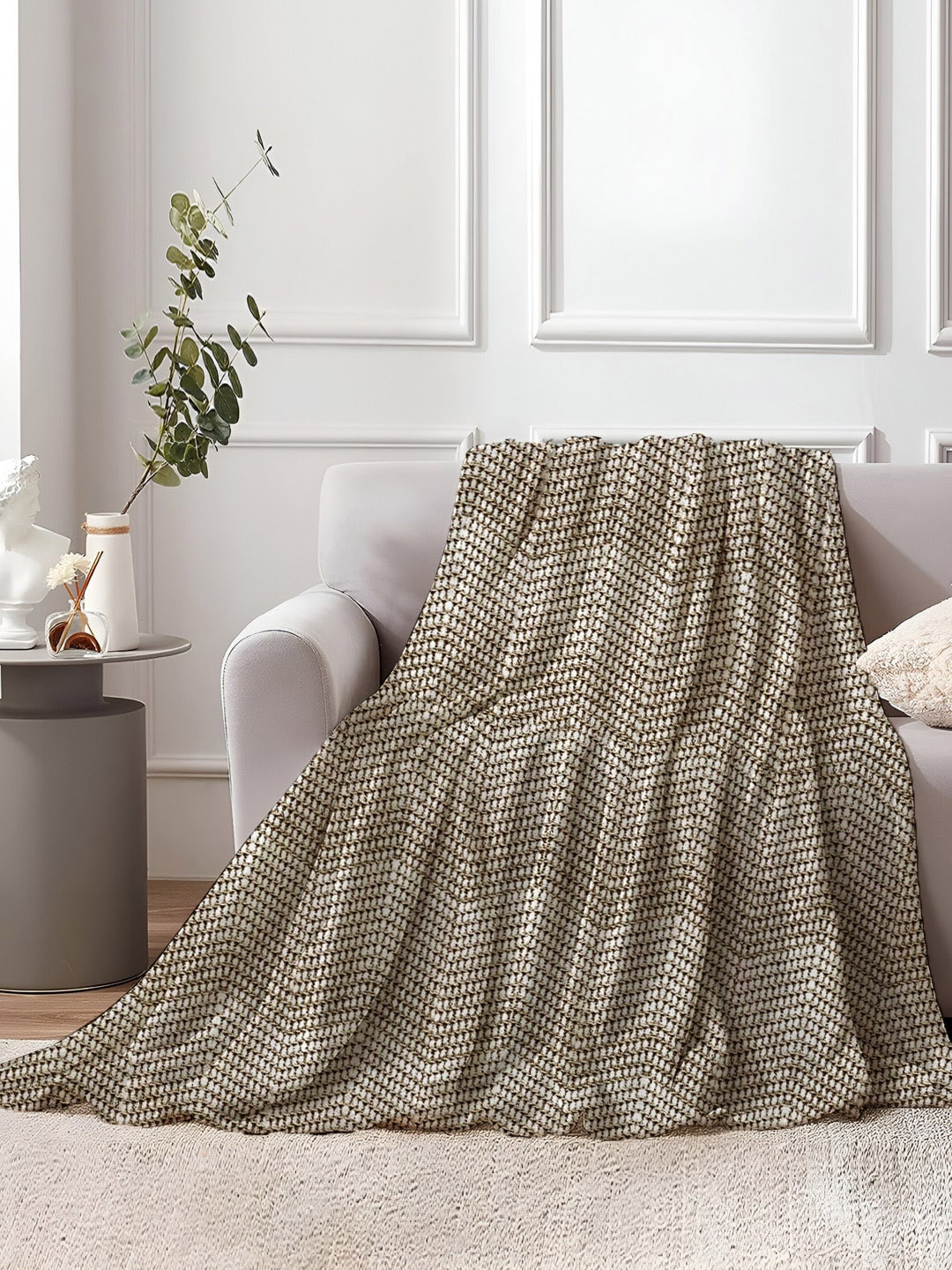 

AVI Living Richmond Brown Chevron Pure Cotton Throws