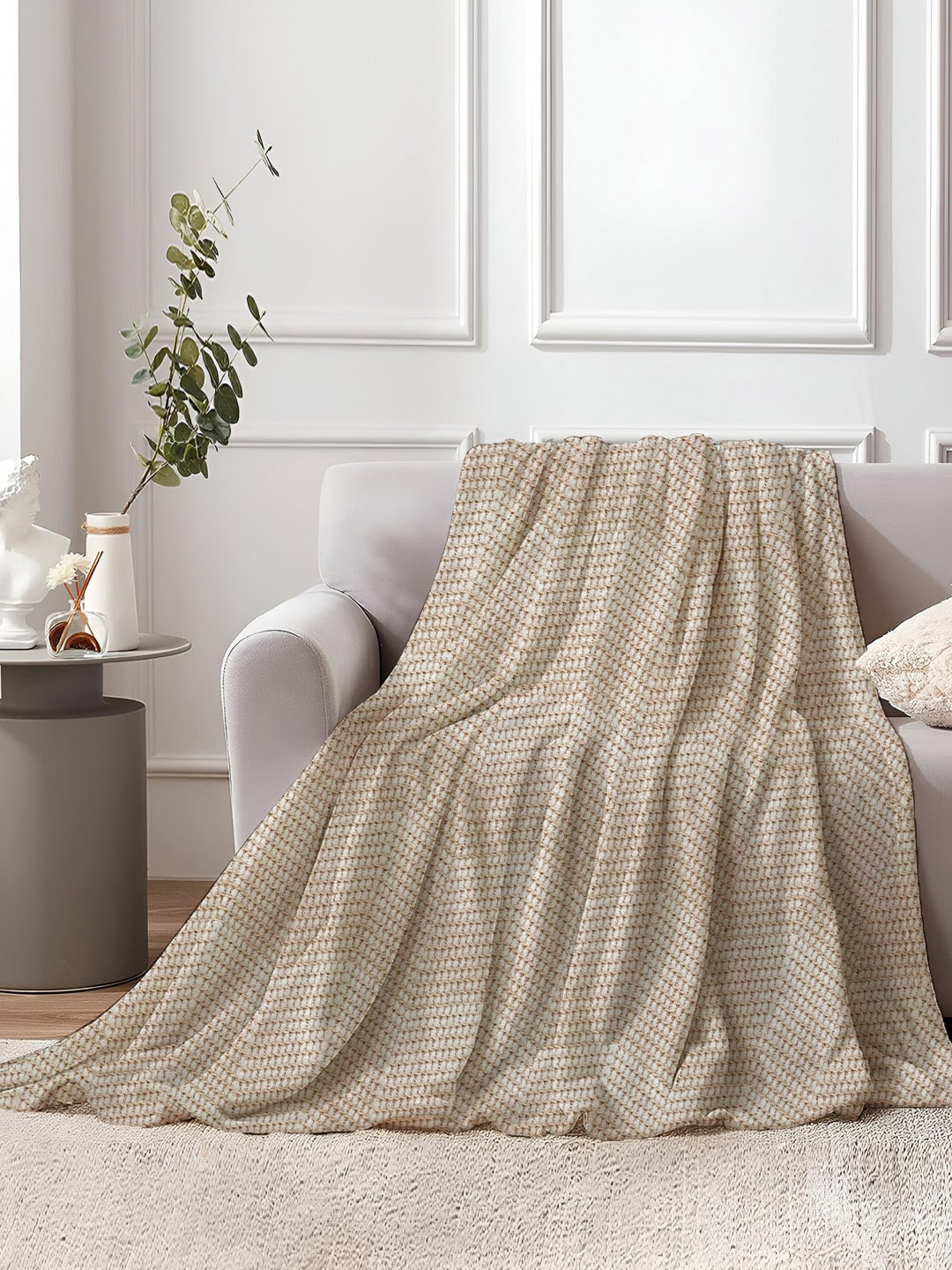 

AVI Living Beige Chevron Pure Cotton Throws