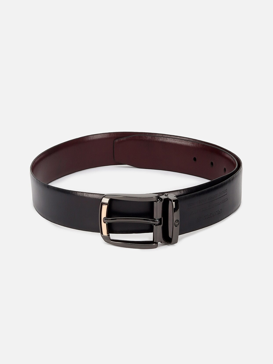 

Louis Philippe Men Leather Formal Belt, Brown