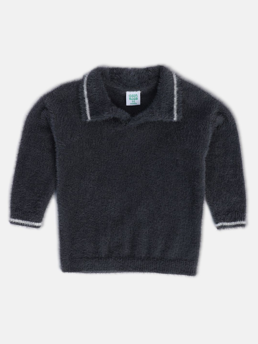 

MINI KLUB Boys Fuzzy Pullover, Grey