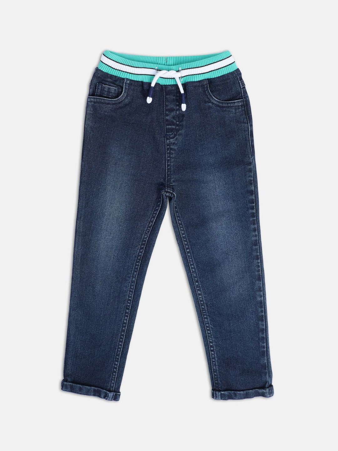

MINI KLUB Boys Light Fade Clean Look Stretchable Jeans, Blue