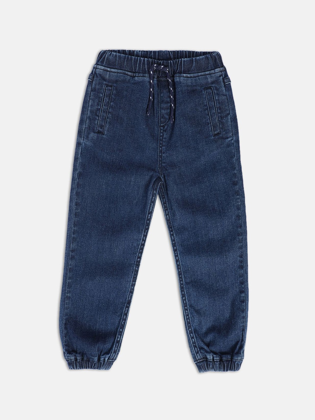 

MINI KLUB Boys Clean Look No Fade Stretchable Cropped Jeans, Blue
