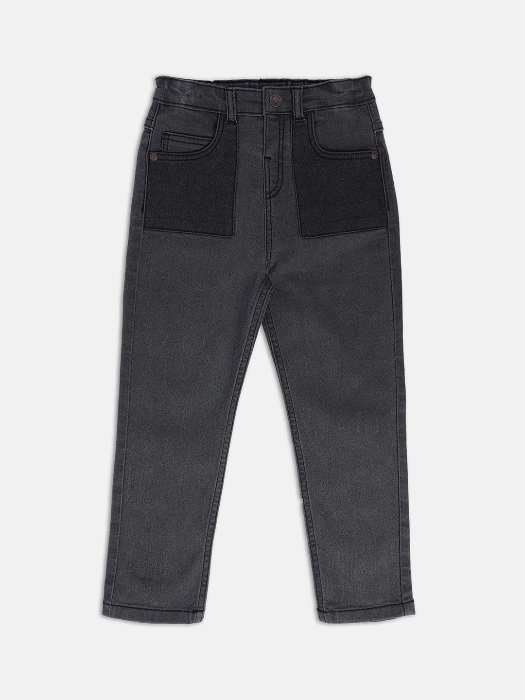 

MINI KLUB Boys Clean Look No Fade Stretchable Jeans, Grey