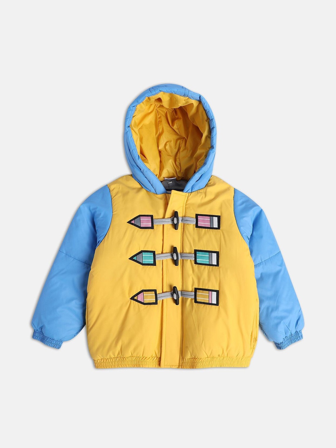 

MINI KLUB Boys Lightweight Crop Puffer Jacket, Yellow