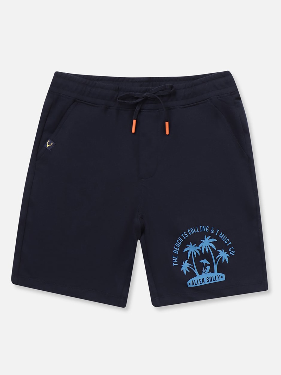 

Allen Solly Junior Boys Printed Shorts, Navy blue