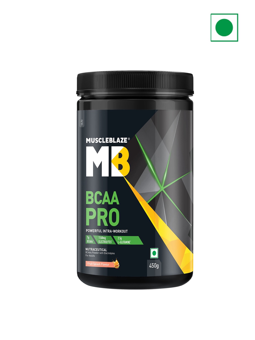 MuscleBlaze Pre Workout Fruit Splash-450gms, Red