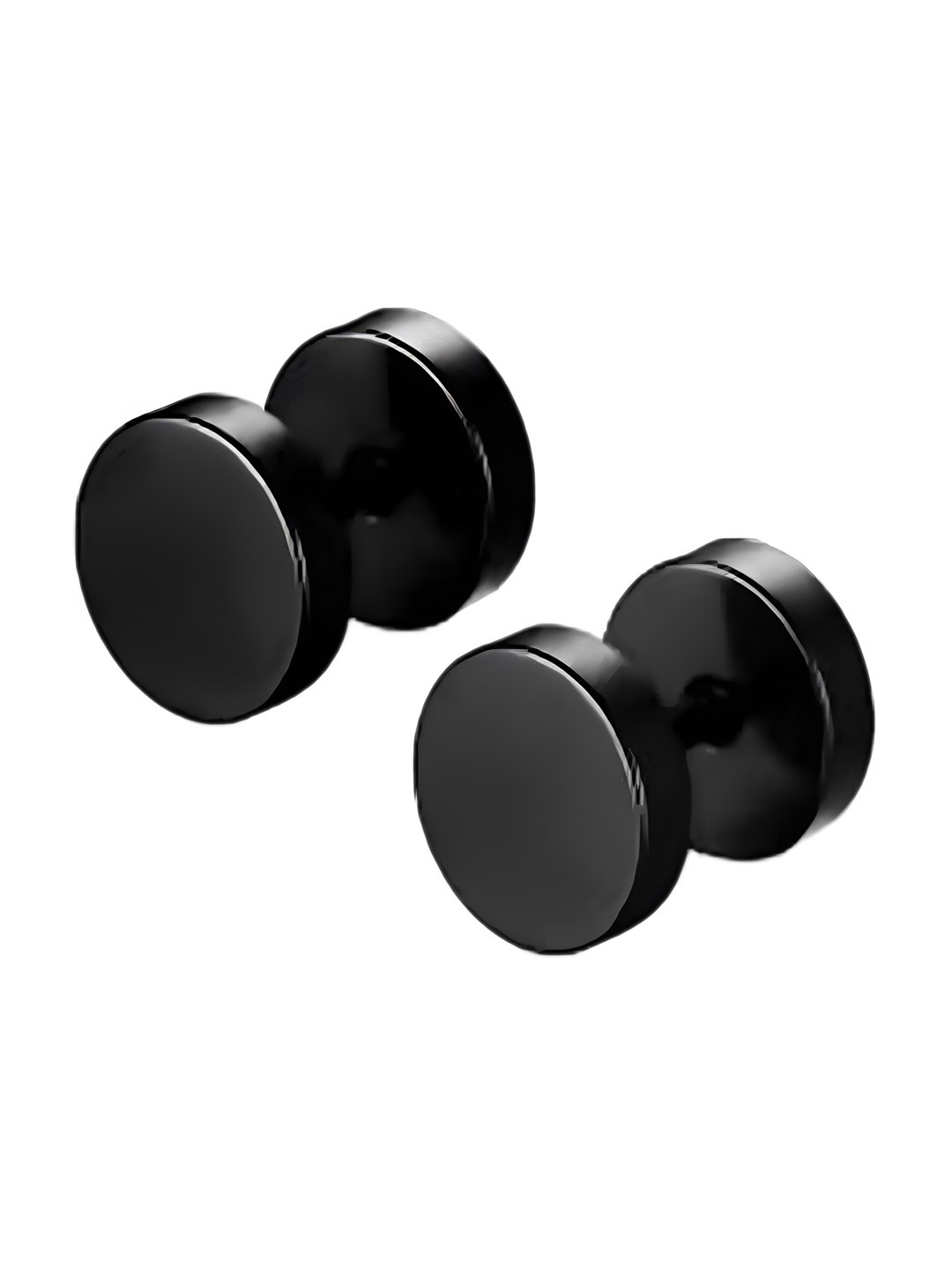 

KARISHMA KREATIONS Stainless Steel Studs Earrings, Black