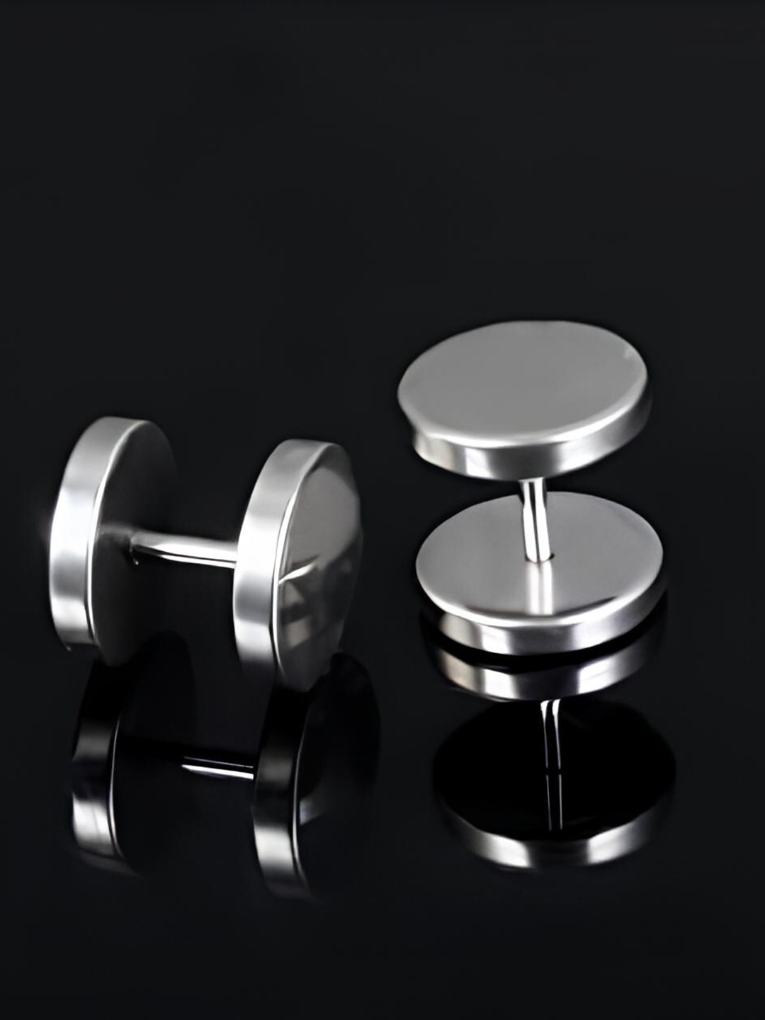 

KARISHMA KREATIONS Silver-Plated Contemporary Studs Earrings