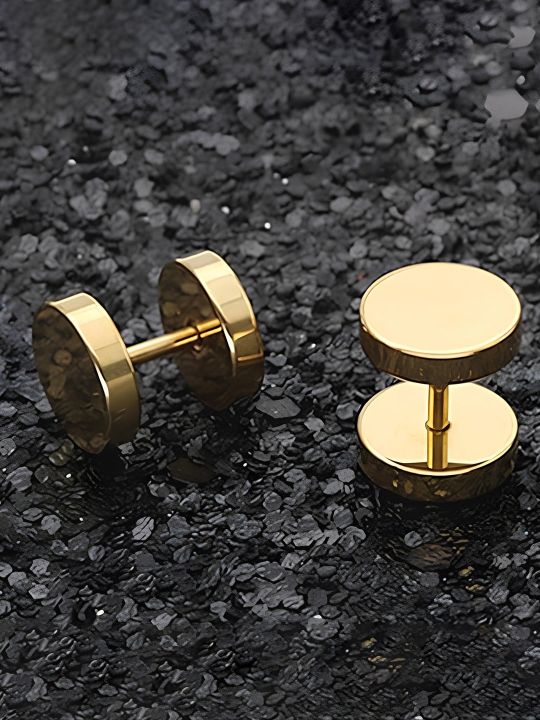 

KARISHMA KREATIONS Gold Plated Stainless Steel Studs Earrings