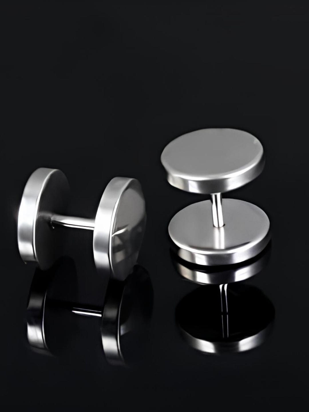 

KARISHMA KREATIONS Silver-Plated Contemporary Studs Earrings