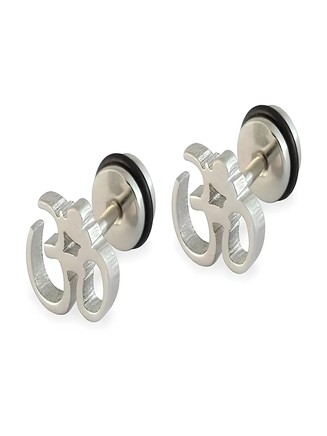 

KARISHMA KREATIONS Silver-Plated Contemporary Stud Earrings