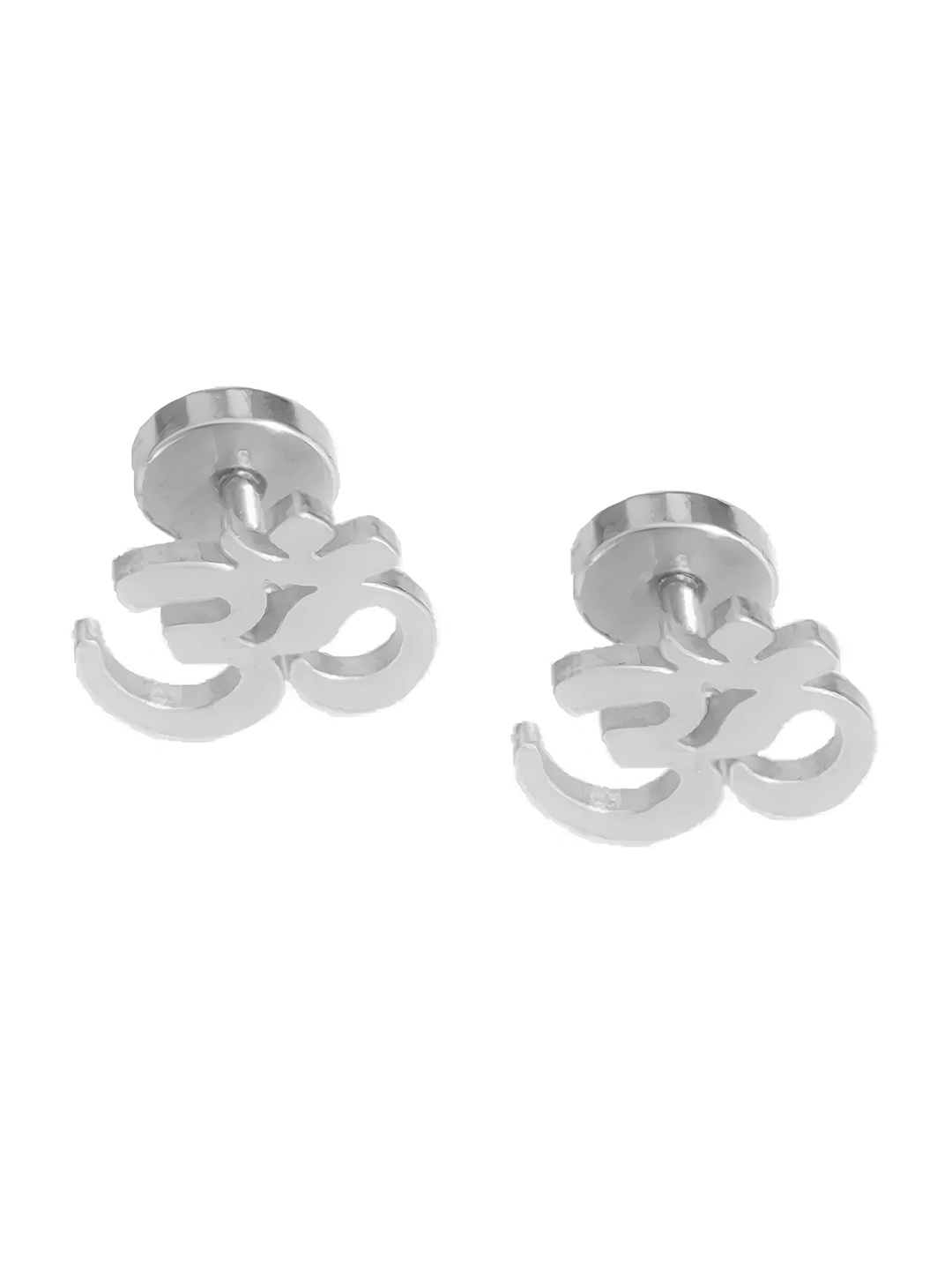 

KARISHMA KREATIONS Silver-Plated Contemporary Stud Earrings
