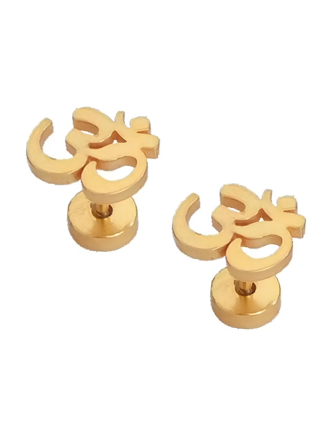 

KARISHMA KREATIONS Gold-Plated Contemporary Studs Earrings