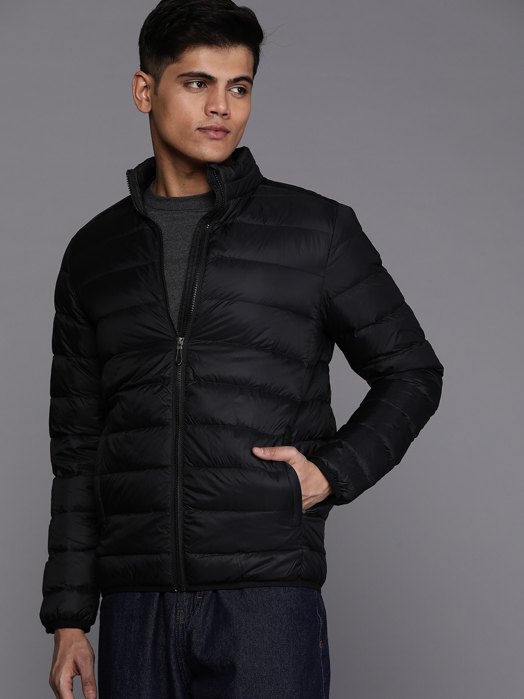 

Louis Philippe Sport Ultralight Packable Puffer Jacket, Black