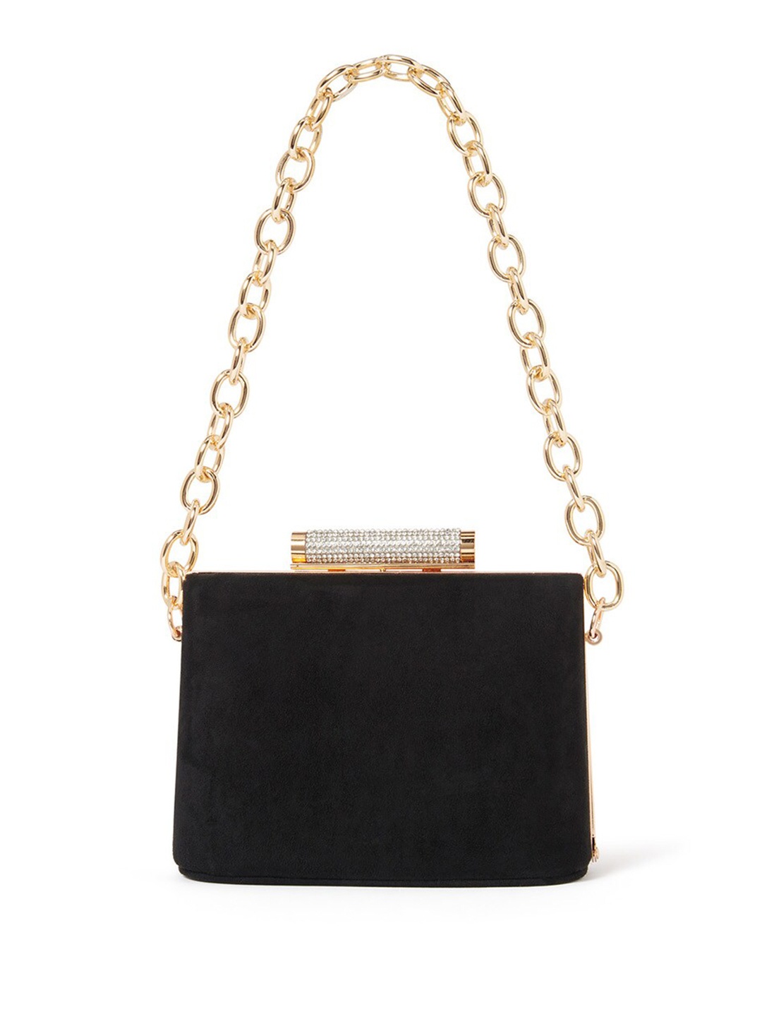 

Forever New Embellished Box Clutch, Black