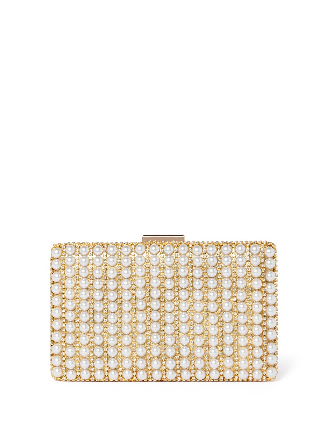 

Forever New Embellished Box Clutch, Gold