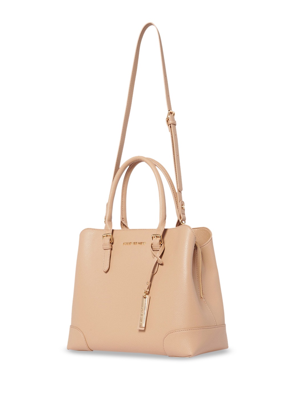 

Forever New PU Structured Handheld Bag, Peach
