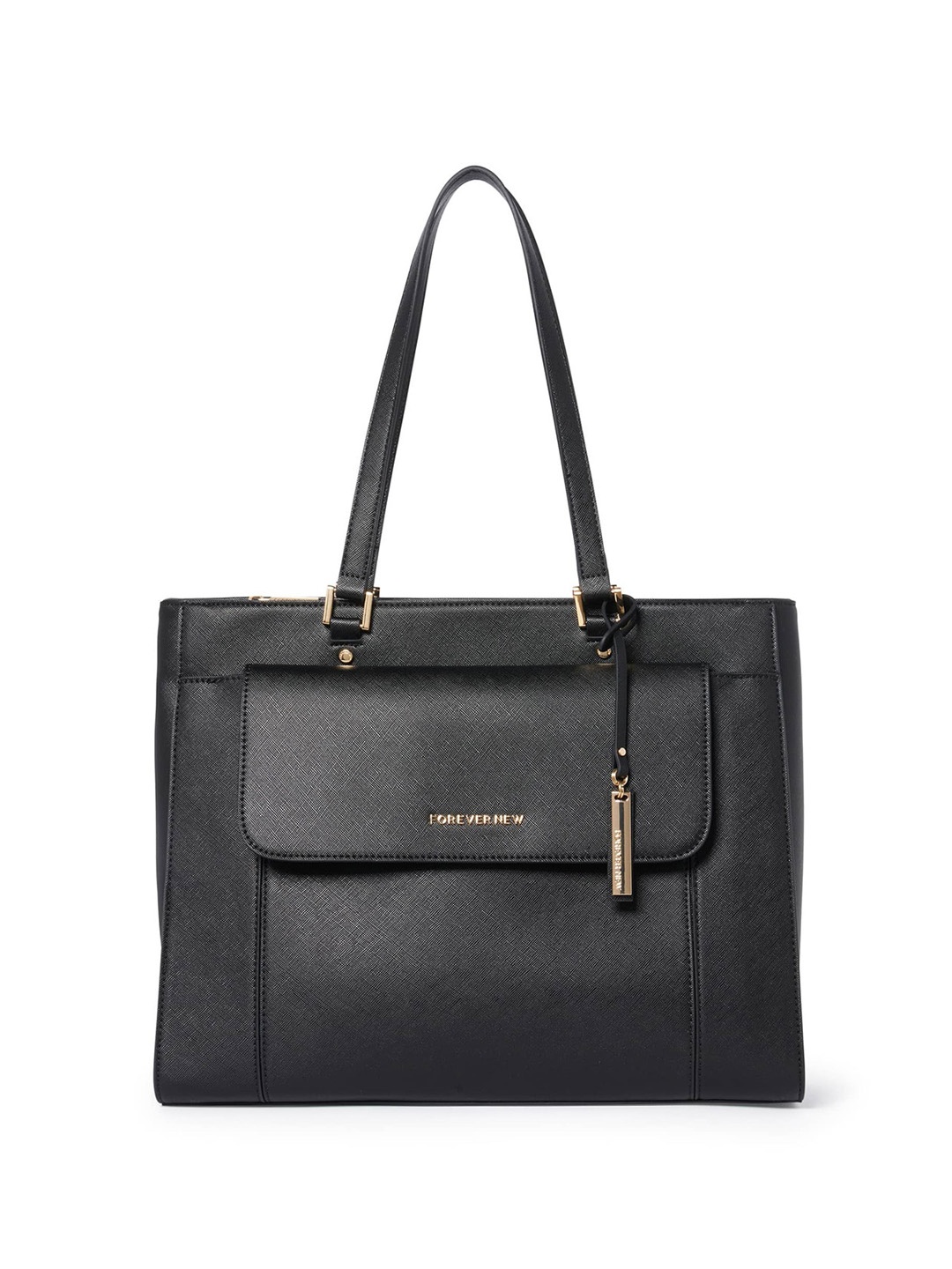 

Forever New PU Structured Shoulder Bag, Black