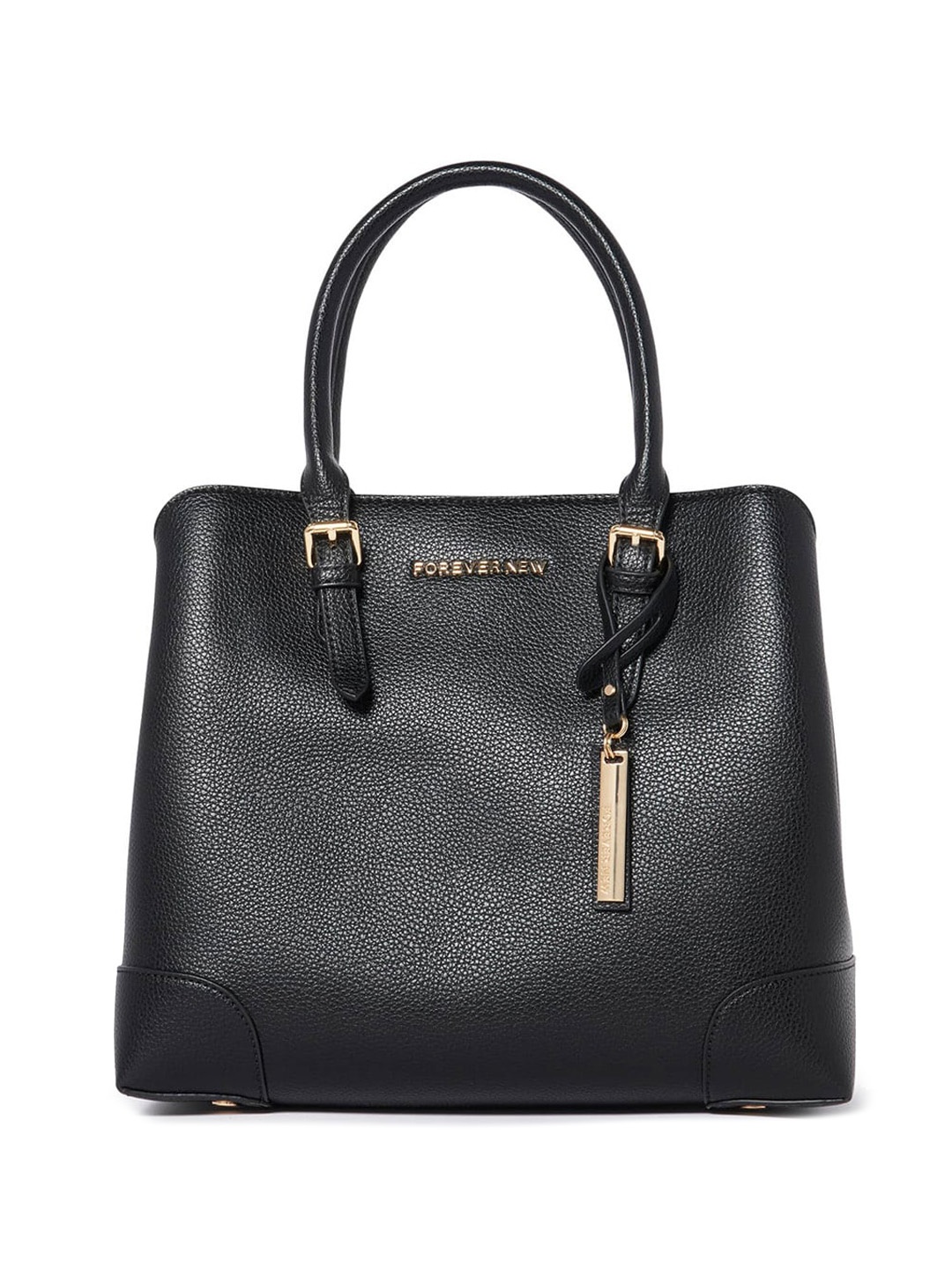 

Forever New Textured Structured Handheld Bag, Black