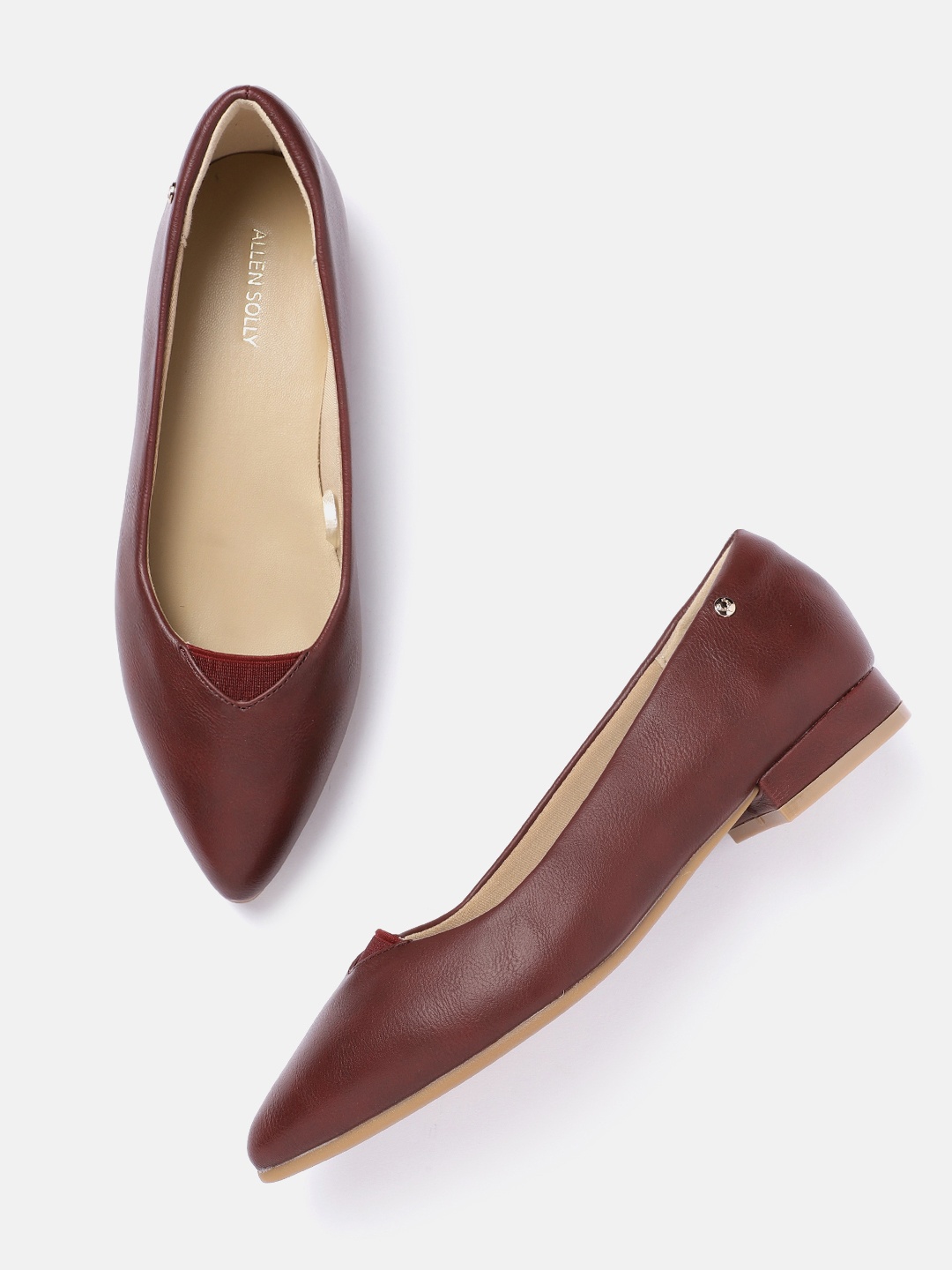 

Allen Solly Pointed Toe Ballerina, Maroon