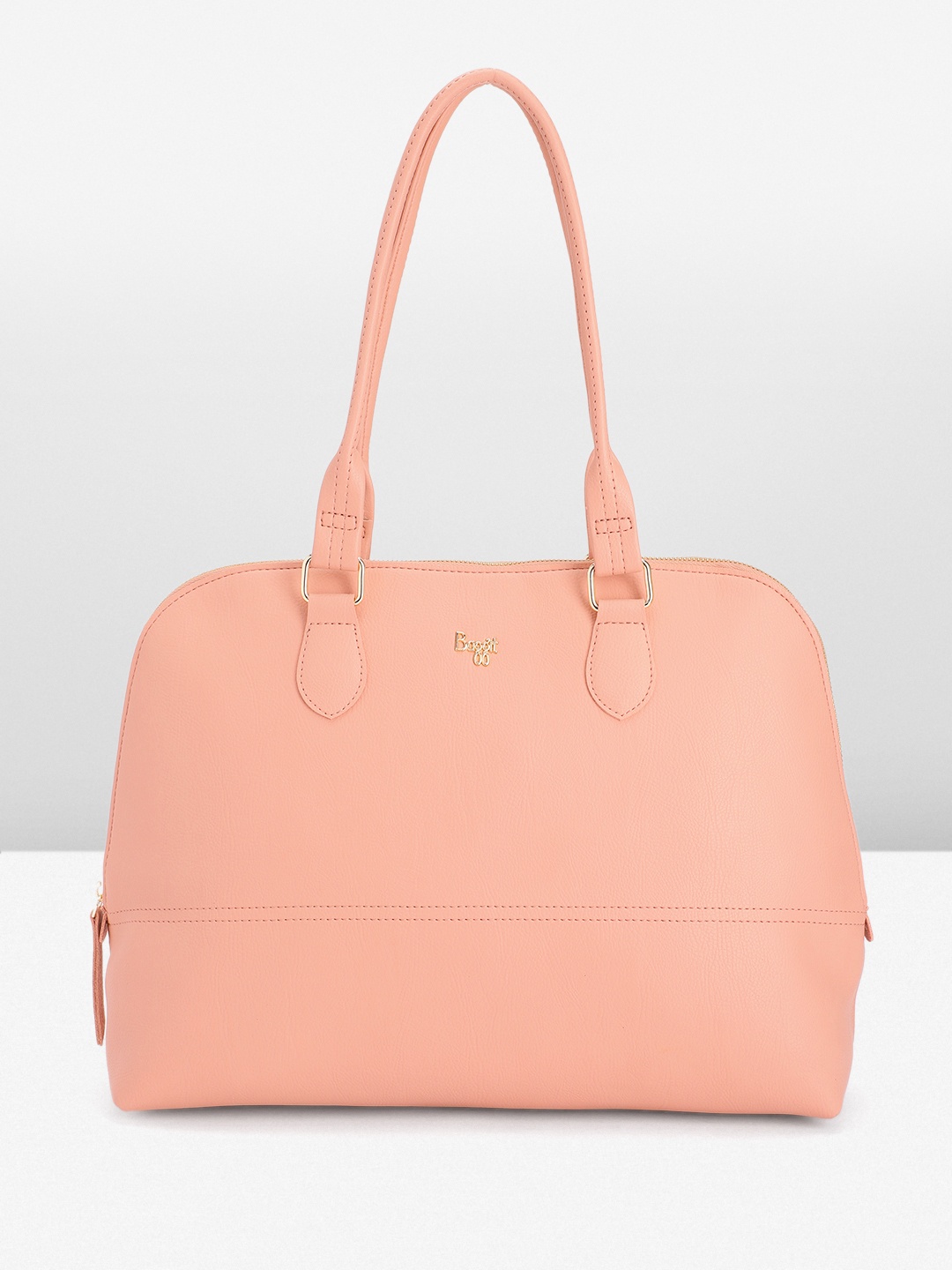 

Baggit Solid Structured Shoulder Bag, Pink