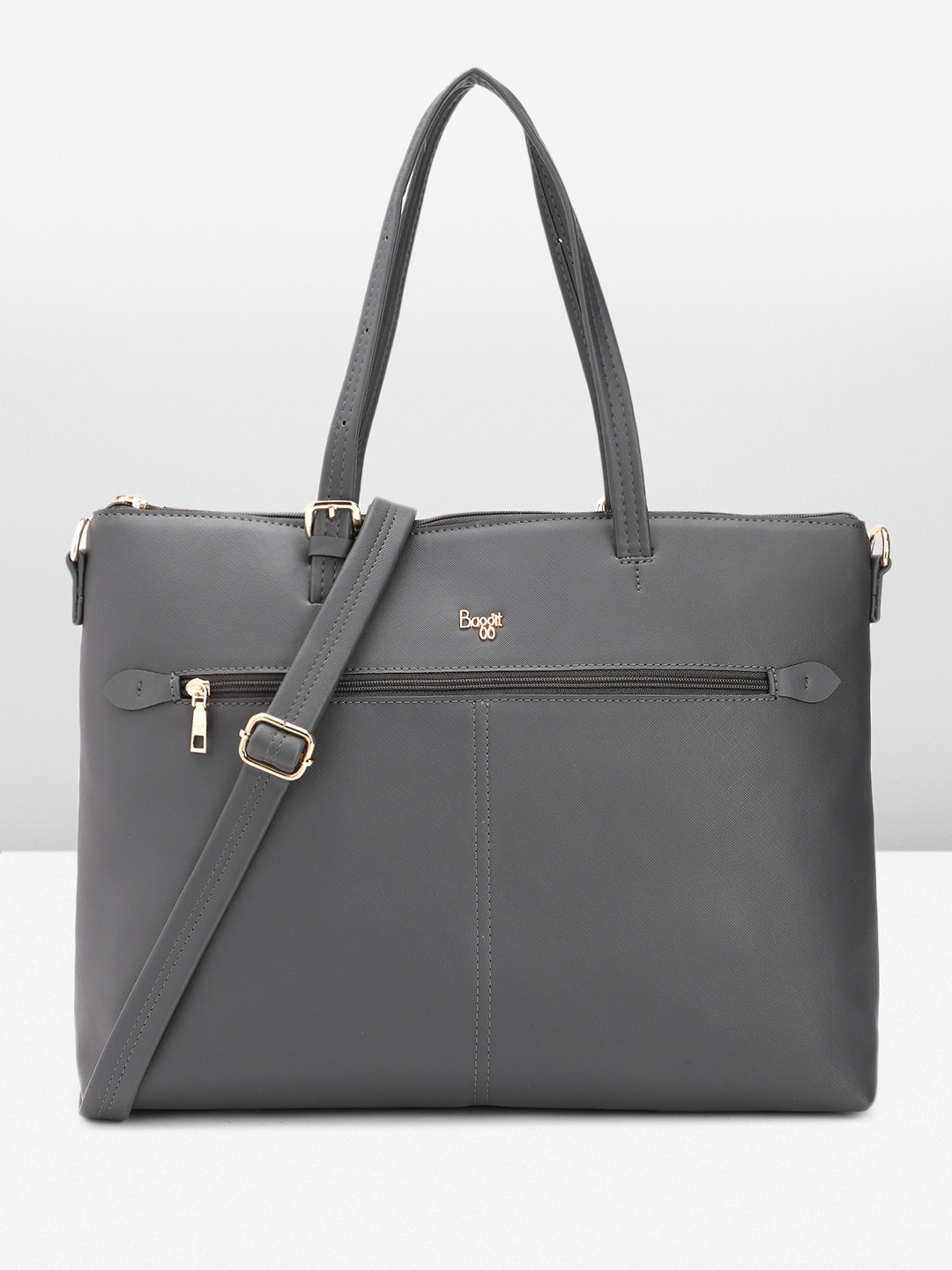 

Baggit Oversized Structured Shoulder Bag, Grey