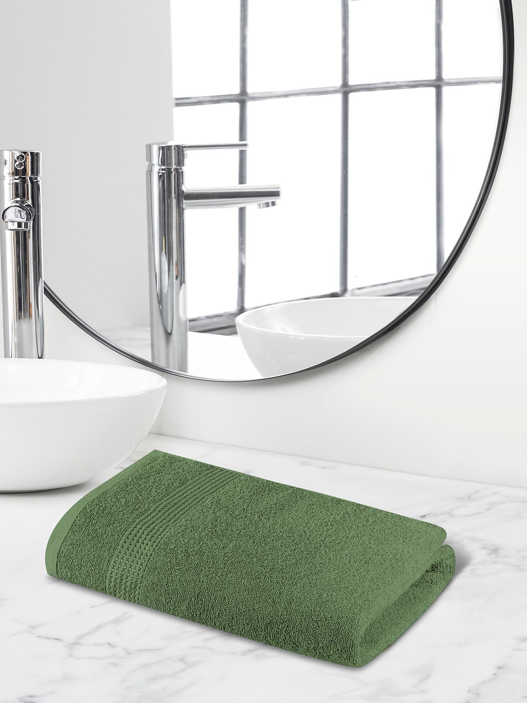 

Himeya Green 320 GSM Reversible Anti Bacterial Bath Towel