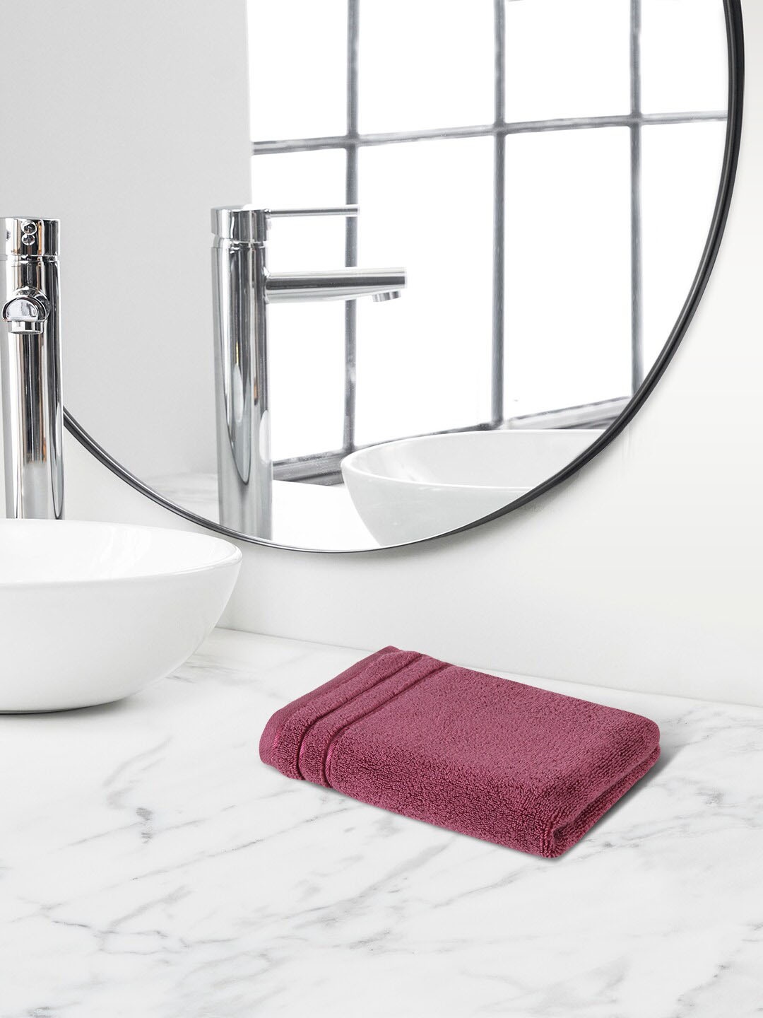 

Himeya Purple Terry Cotton Anti-Bacterial 650 GSM Reversible Hand Towel