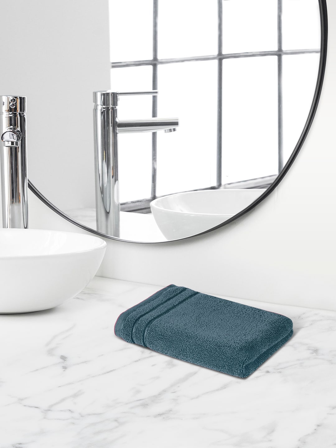 

Himeya Teal Terry Cotton 650 GSM Hand Towel