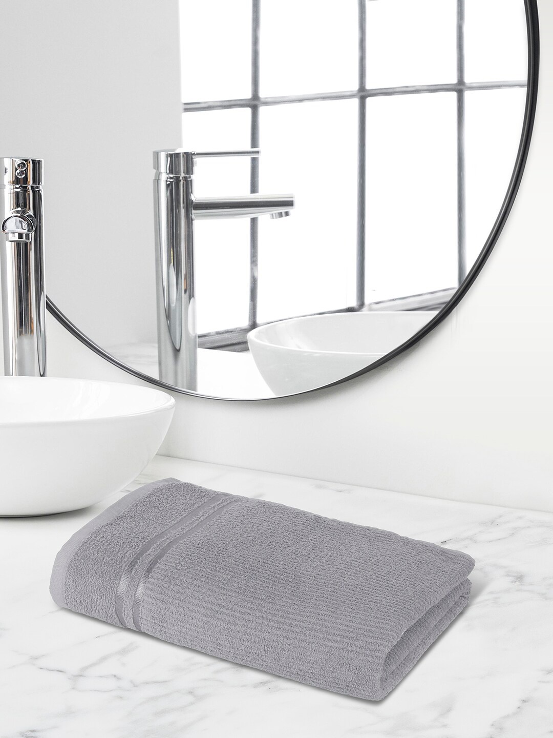 

Himeya Cloud Grey 300 GSM Pure Cotton Terry Quick Dry Bath Towel