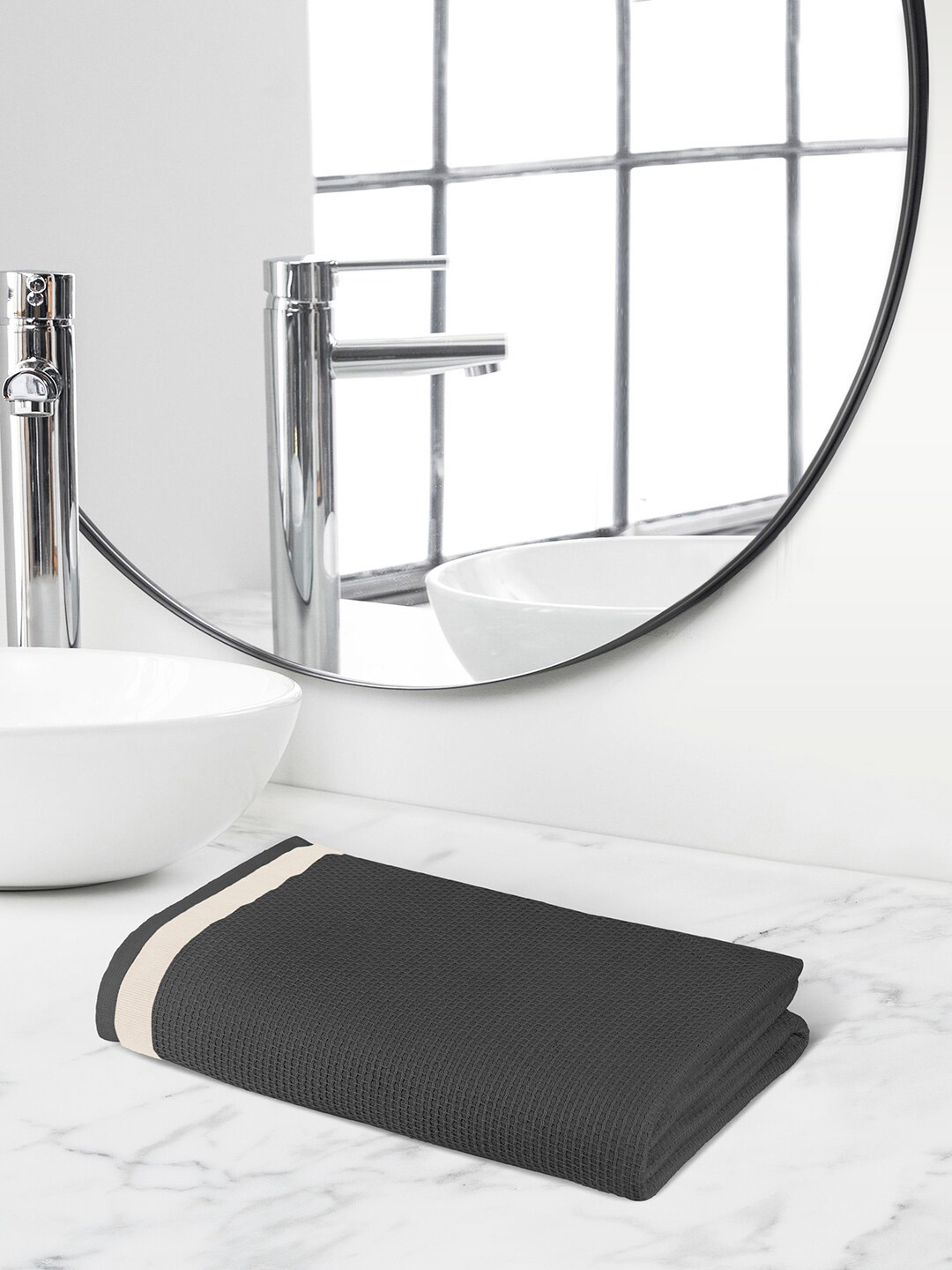 

Himeya Grey 350 GSM Pure Cotton Quick Dry Bath Towel
