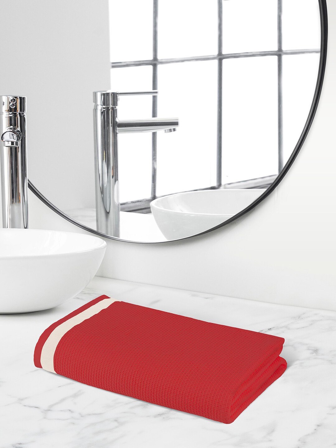 

Himeya Red 350 GSM Pure Cotton Quick Dry Bath Towel