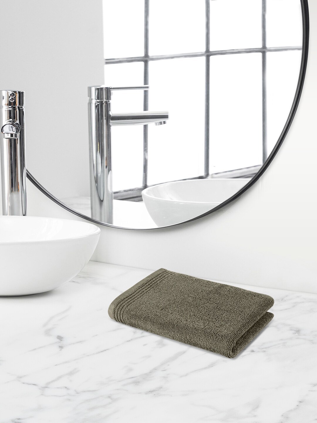 

Himeya Grey Self-Designed 600 GSM Cotton Hand Towel