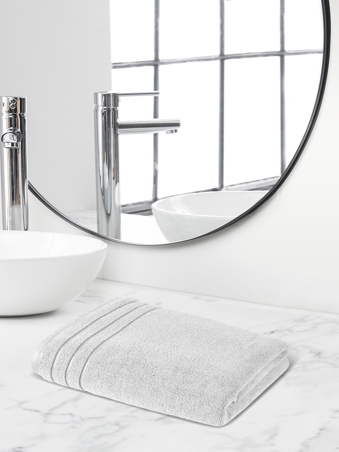 

Himeya White Terry Cotton 650 GSM Bath Towel