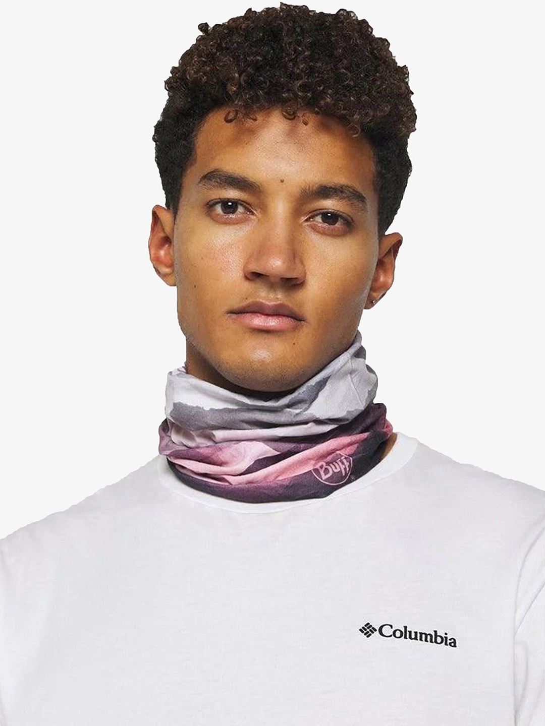 

Original Buff SA Unisex Printed Seamless Stretchable Scarf, Pink